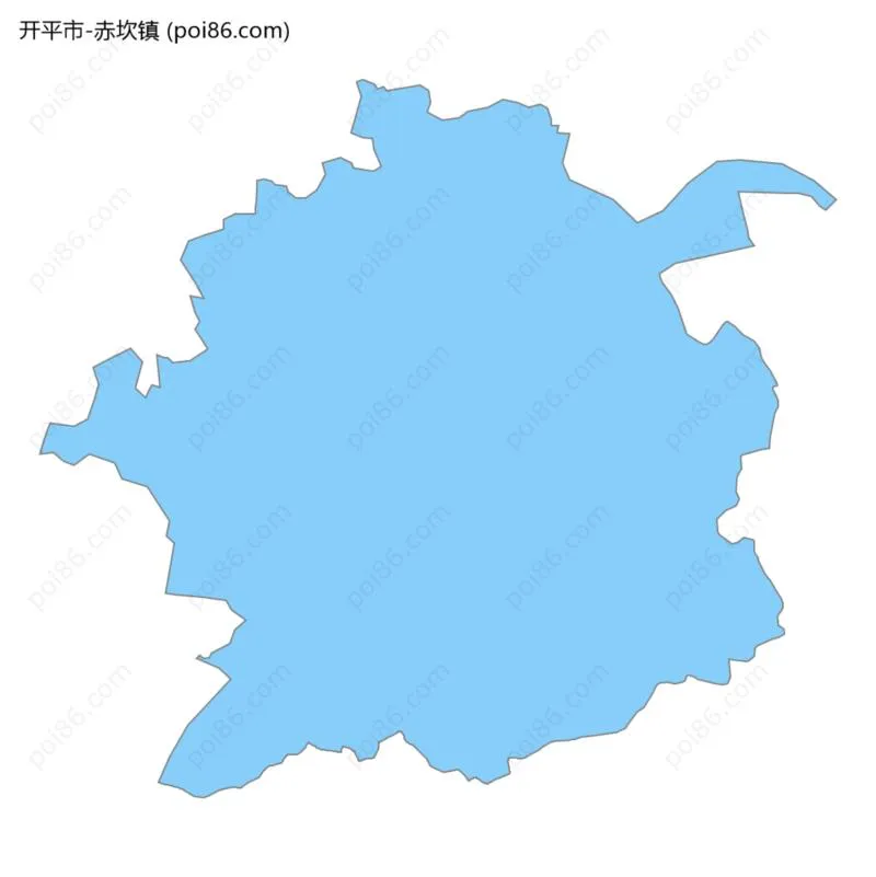 赤坎镇边界地图