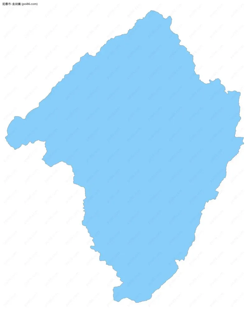 圭岗镇边界地图