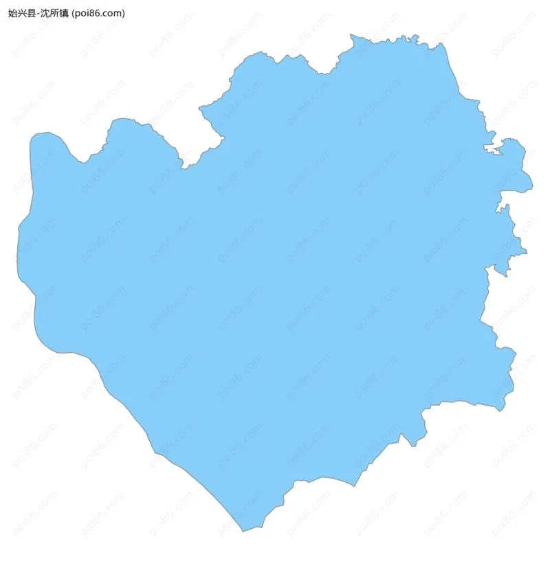 沈所镇边界地图