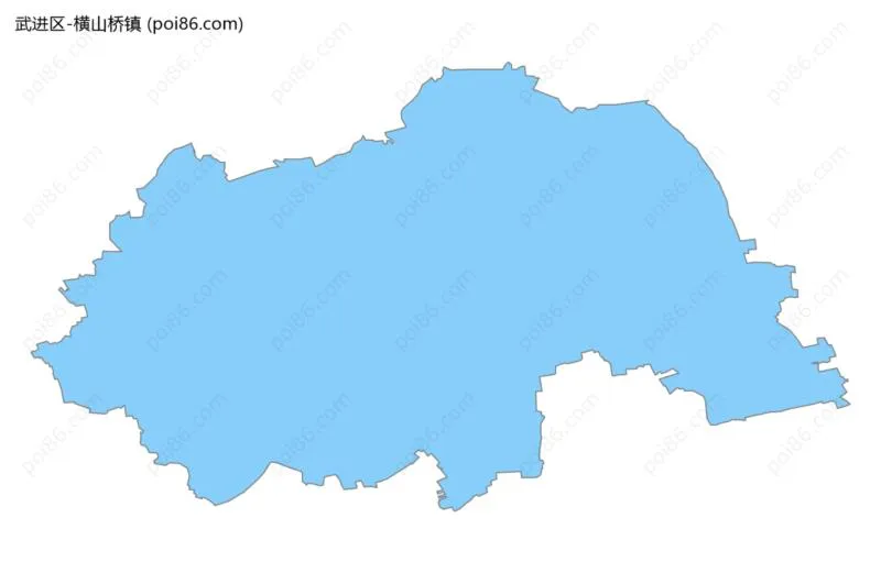 横山桥镇边界地图