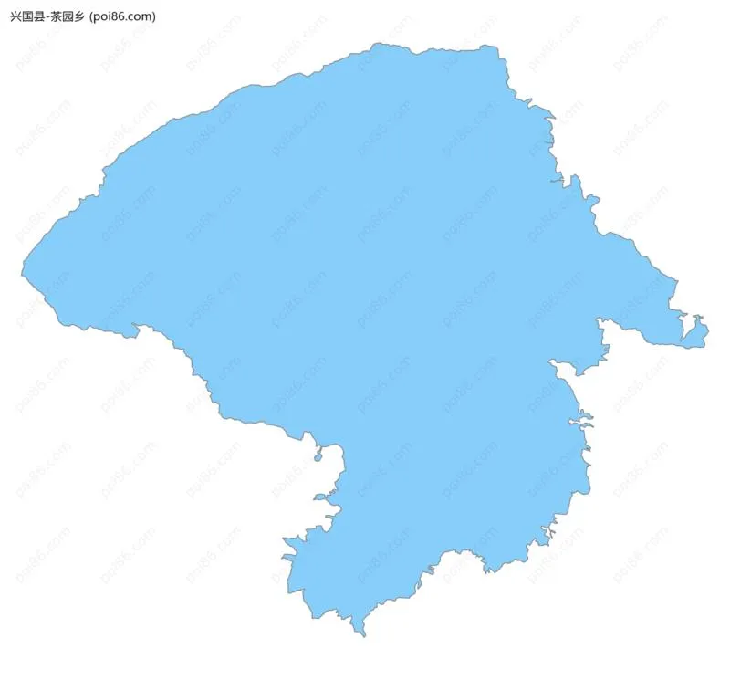 茶园乡边界地图