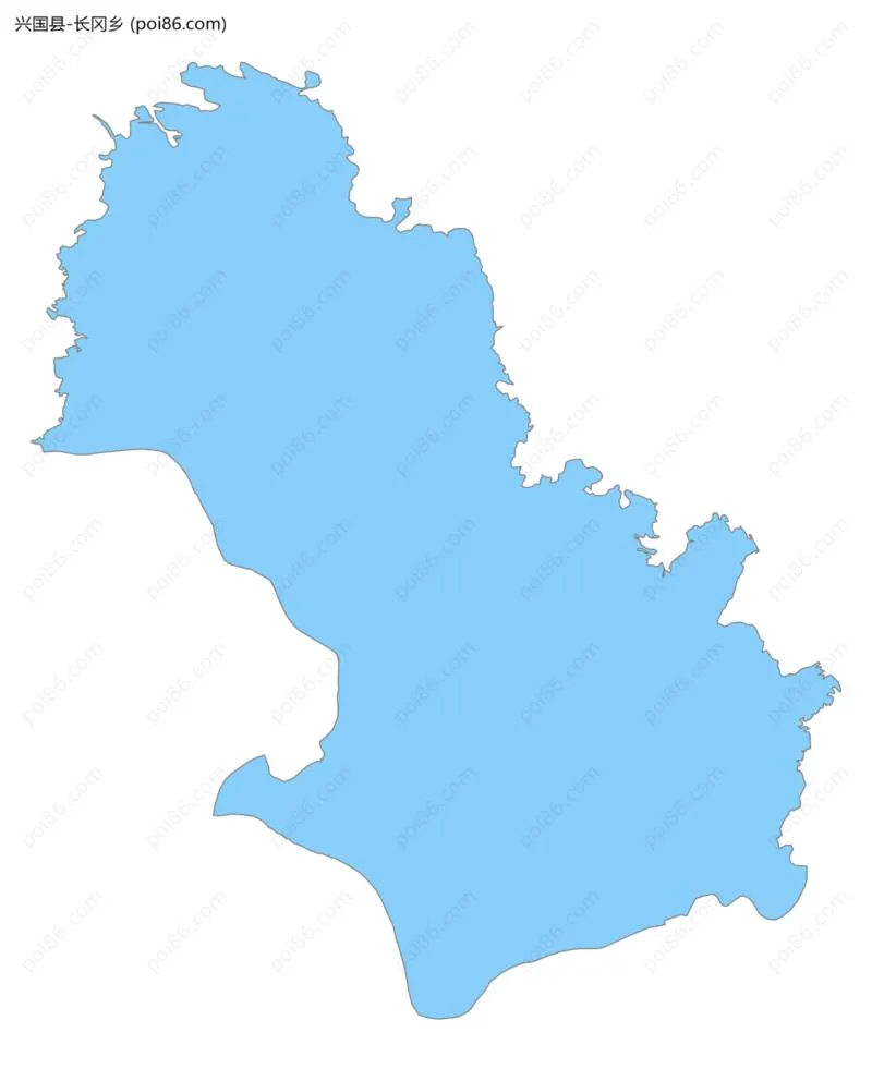 长冈乡边界地图