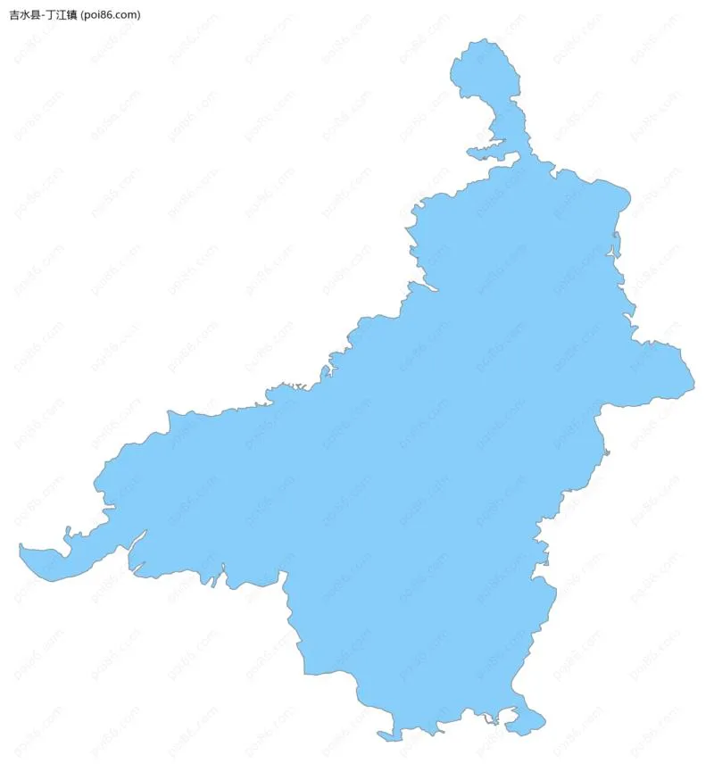 丁江镇边界地图