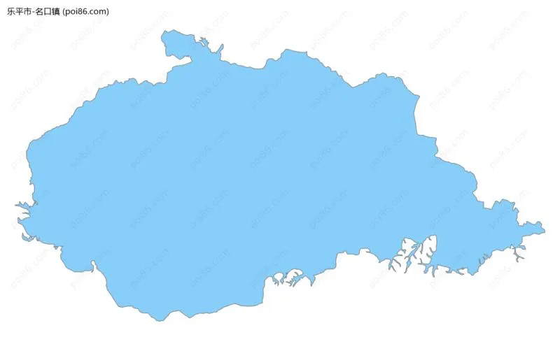 名口镇边界地图