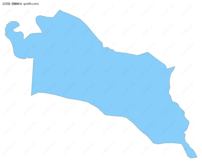 西韩岭乡边界地图