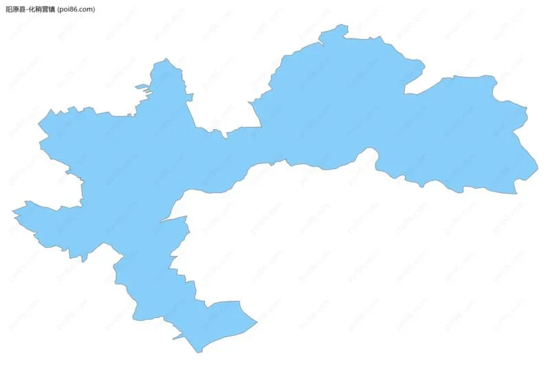 化稍营镇边界地图