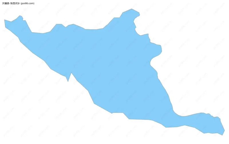 张西河乡边界地图