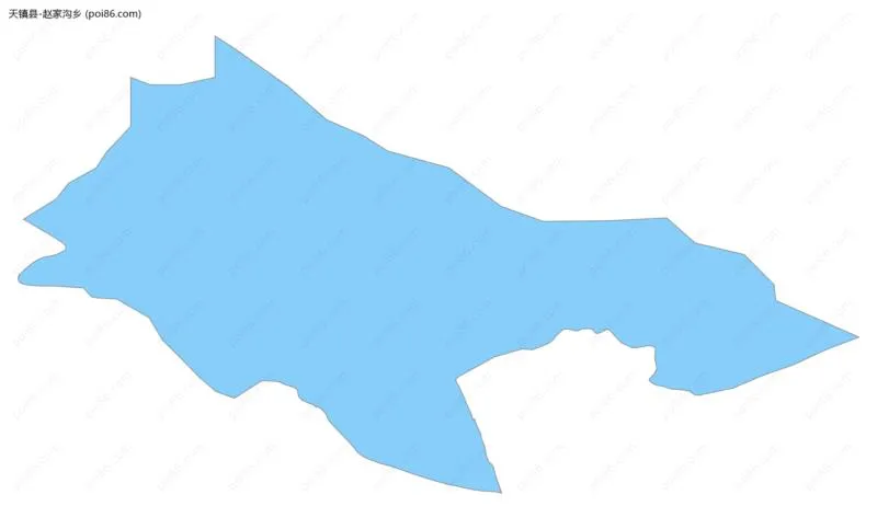 赵家沟乡边界地图