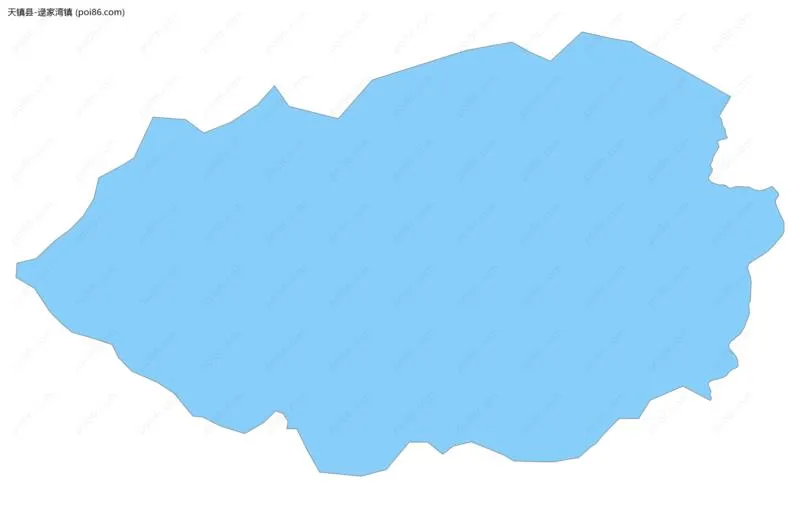 逯家湾镇边界地图