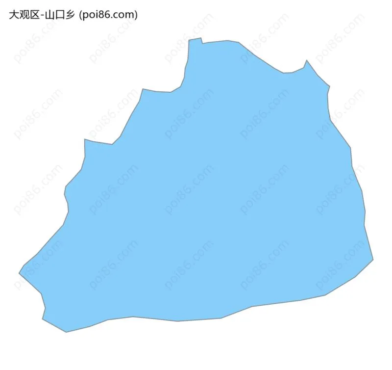 山口乡边界地图