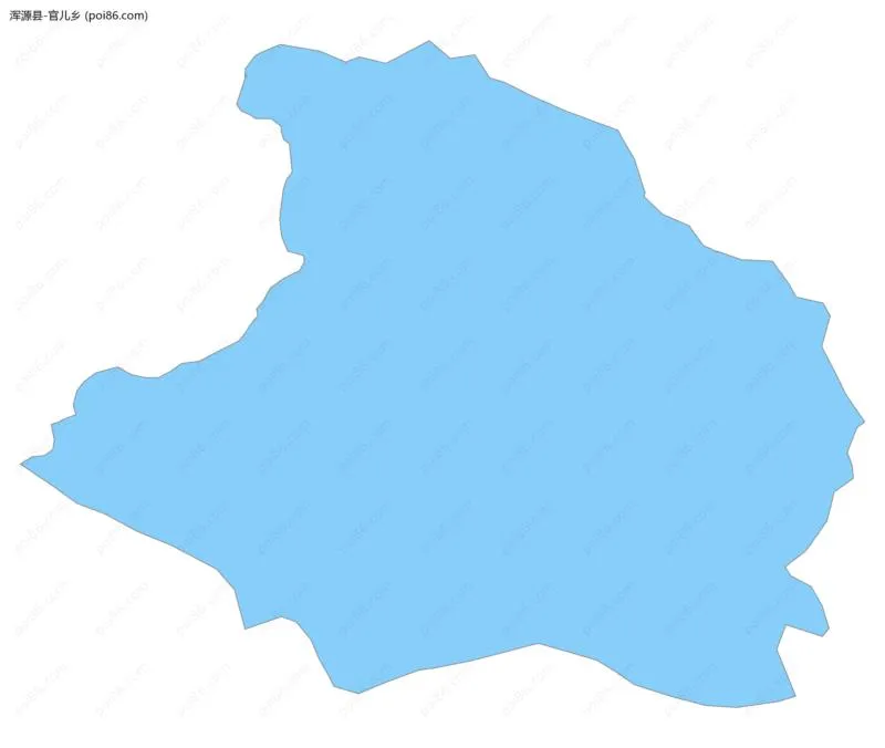 官儿乡边界地图