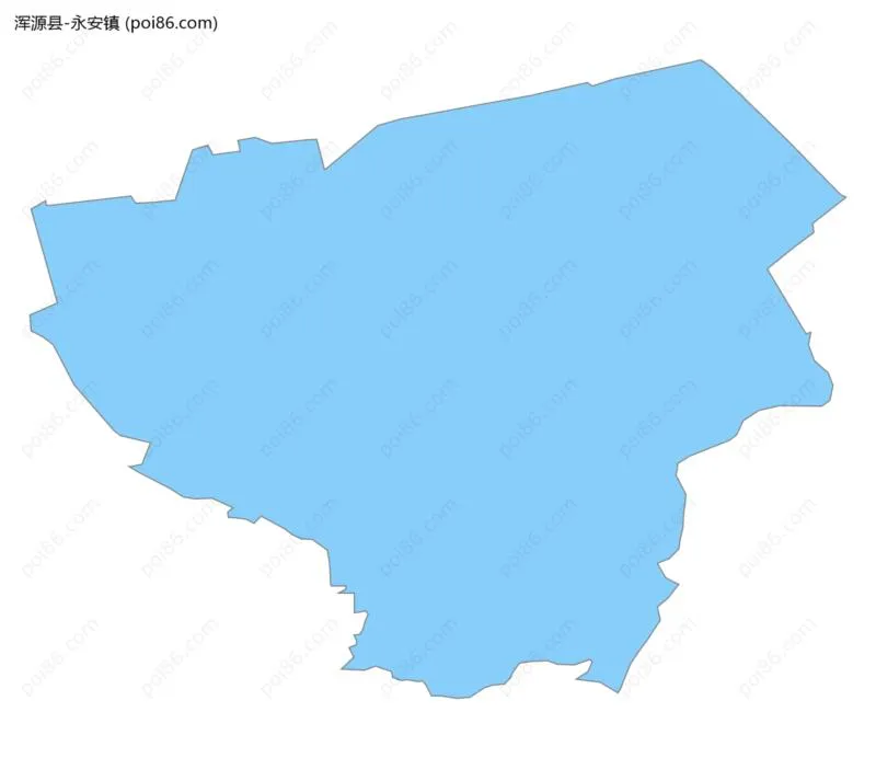 永安镇边界地图