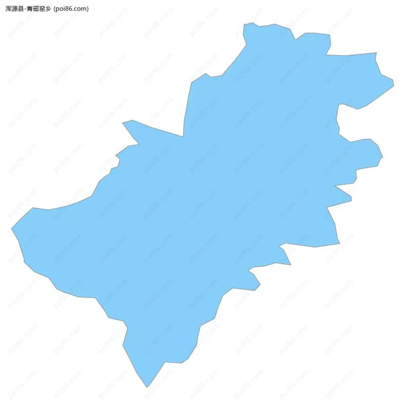 青磁窑乡边界地图