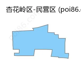 民营区边界地图