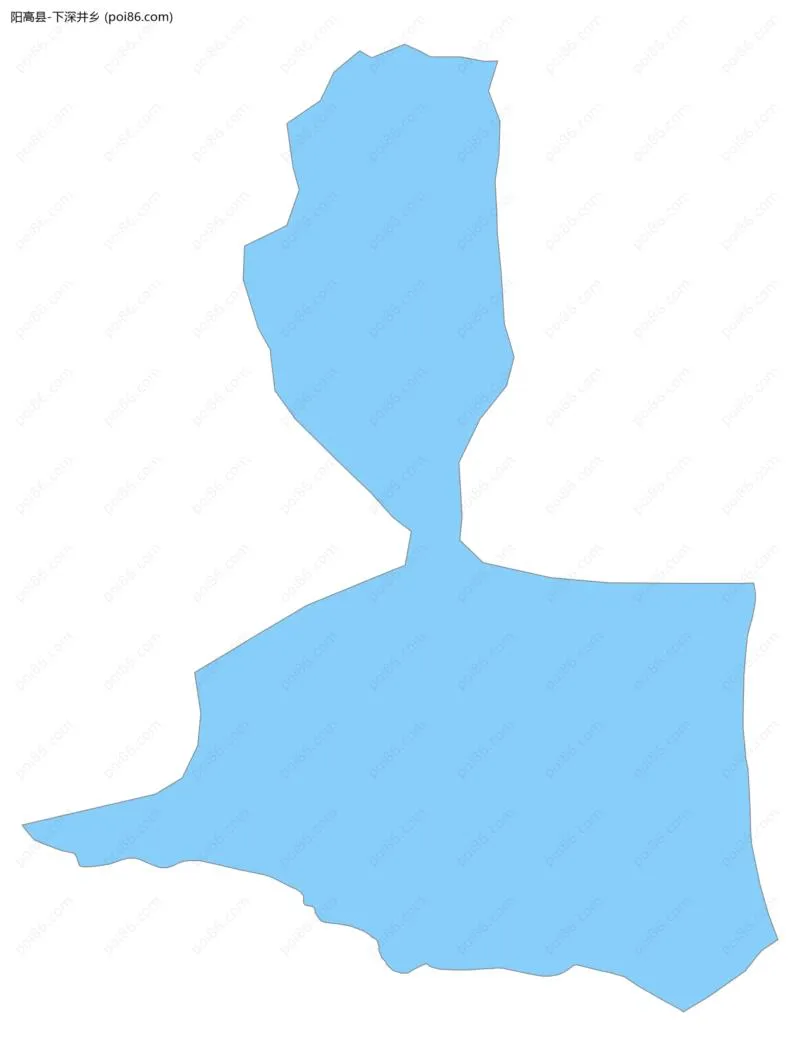 下深井乡边界地图