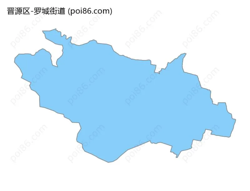 罗城街道边界地图