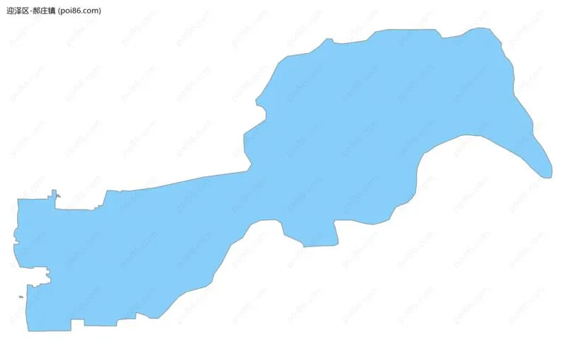 郝庄镇边界地图