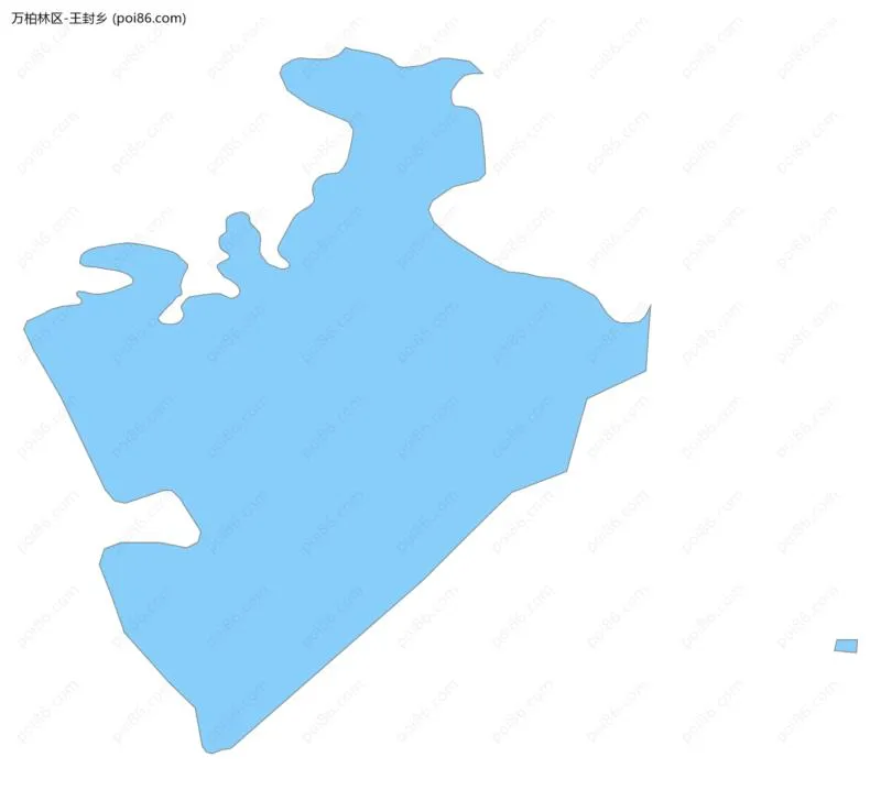 王封乡边界地图