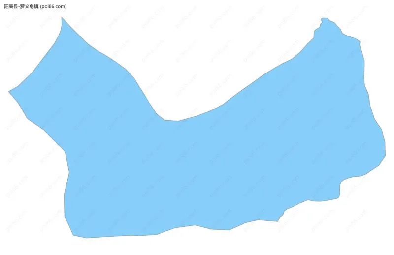 罗文皂镇边界地图