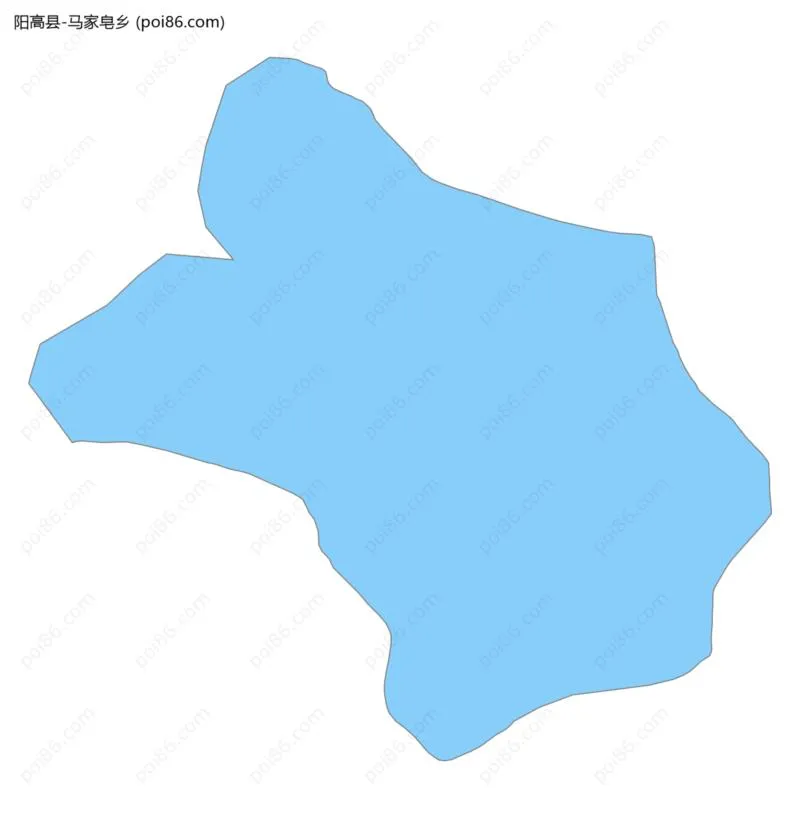 马家皂乡边界地图