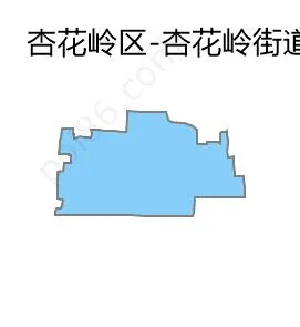 杏花岭街道边界地图