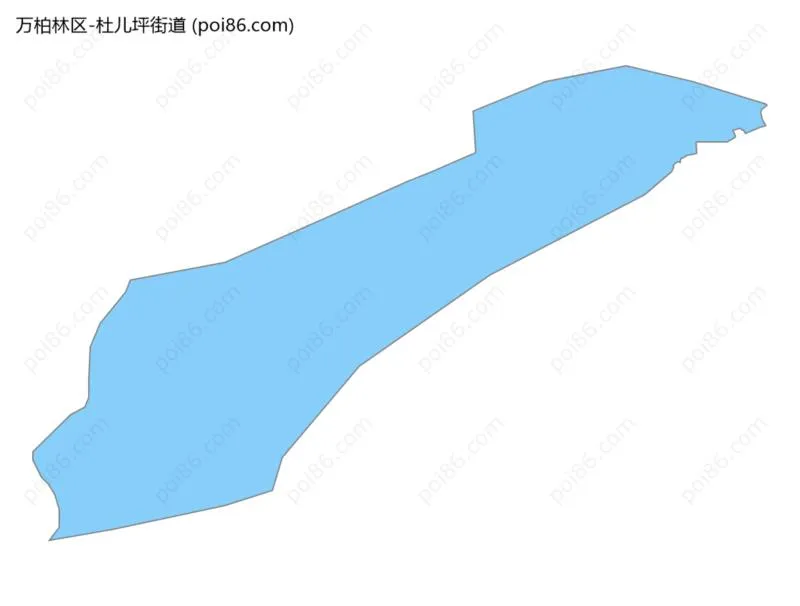 杜儿坪街道边界地图