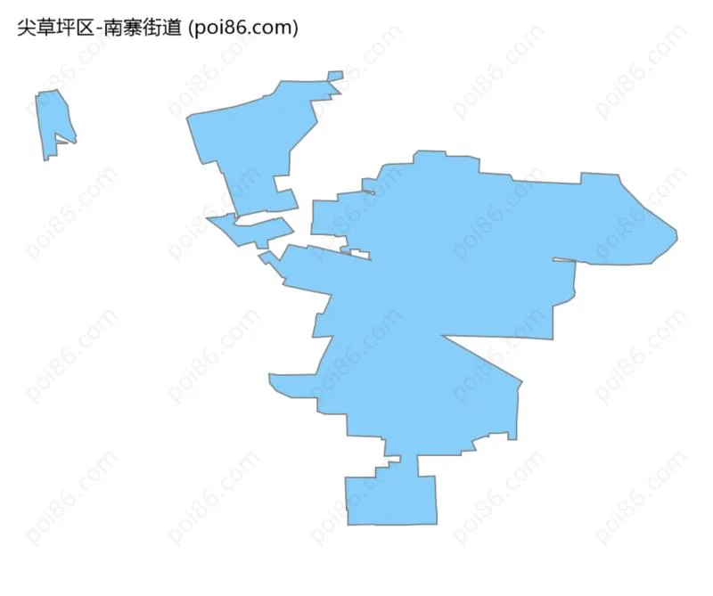 南寨街道边界地图