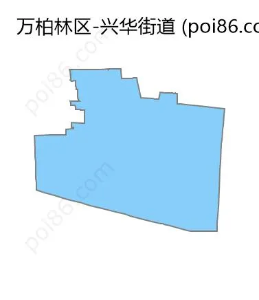 兴华街道边界地图