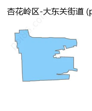 大东关街道边界地图