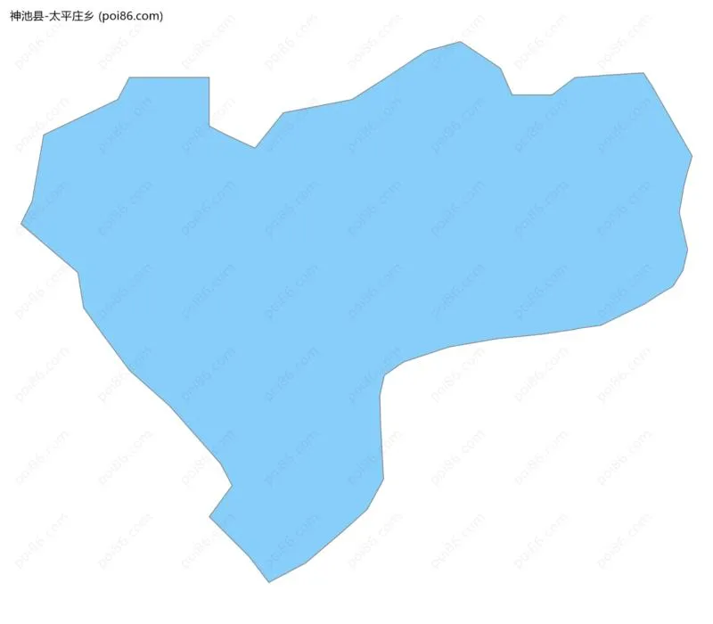 太平庄乡边界地图