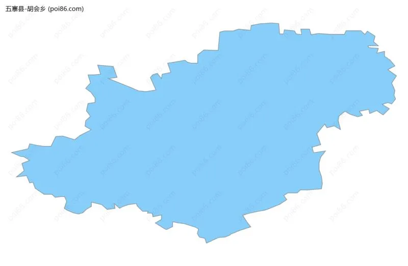 胡会乡边界地图