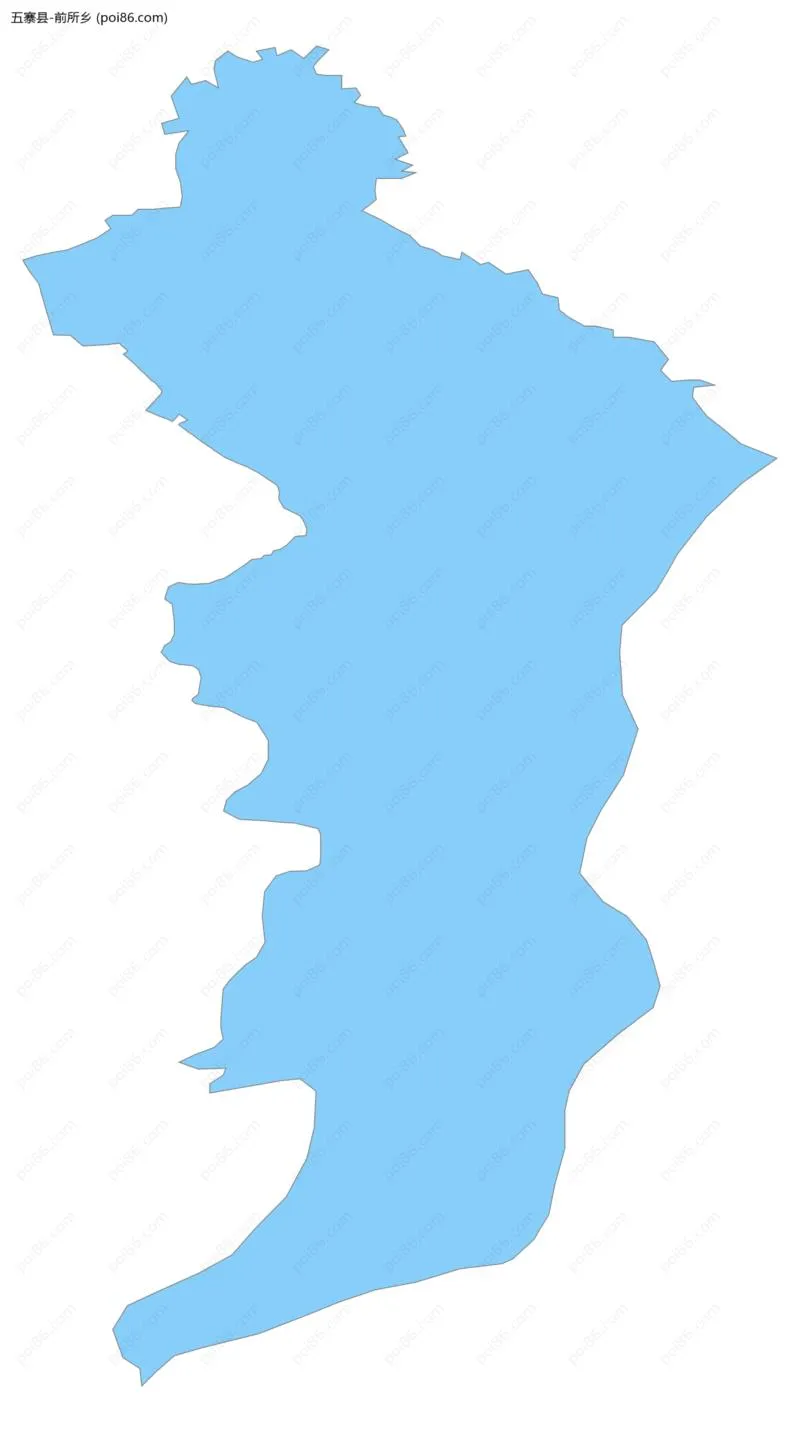 前所乡边界地图