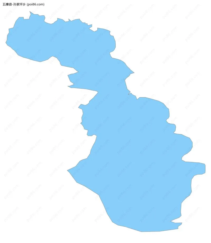 孙家坪乡边界地图