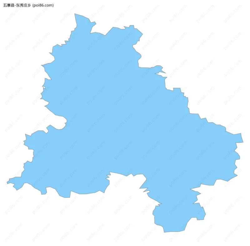 东秀庄乡边界地图