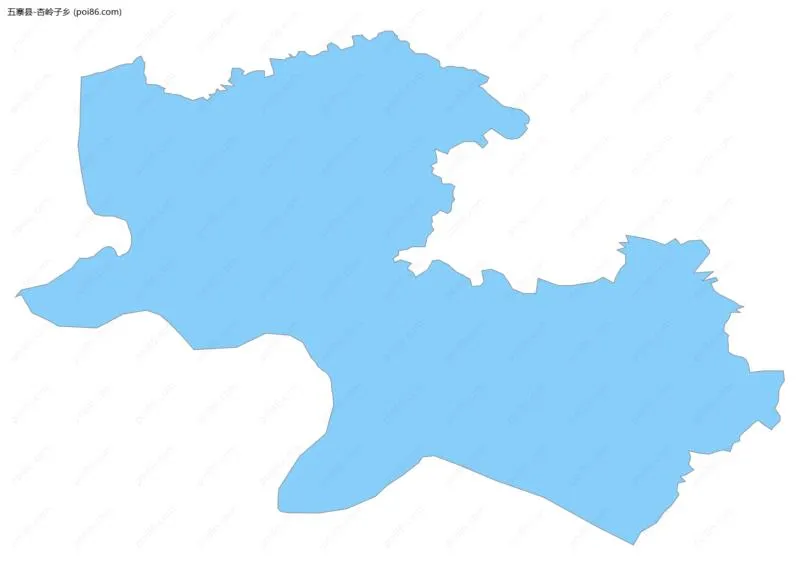 杏岭子乡边界地图