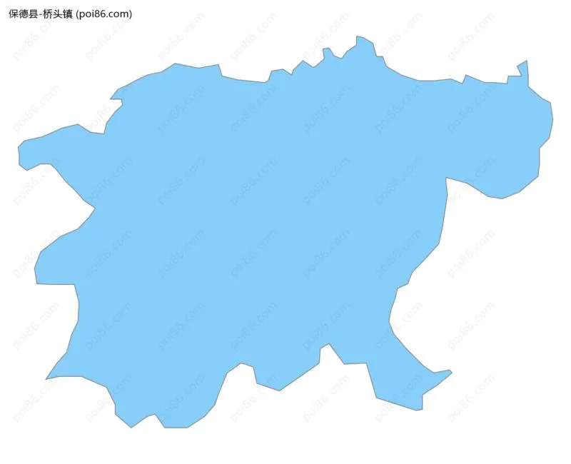 桥头镇边界地图