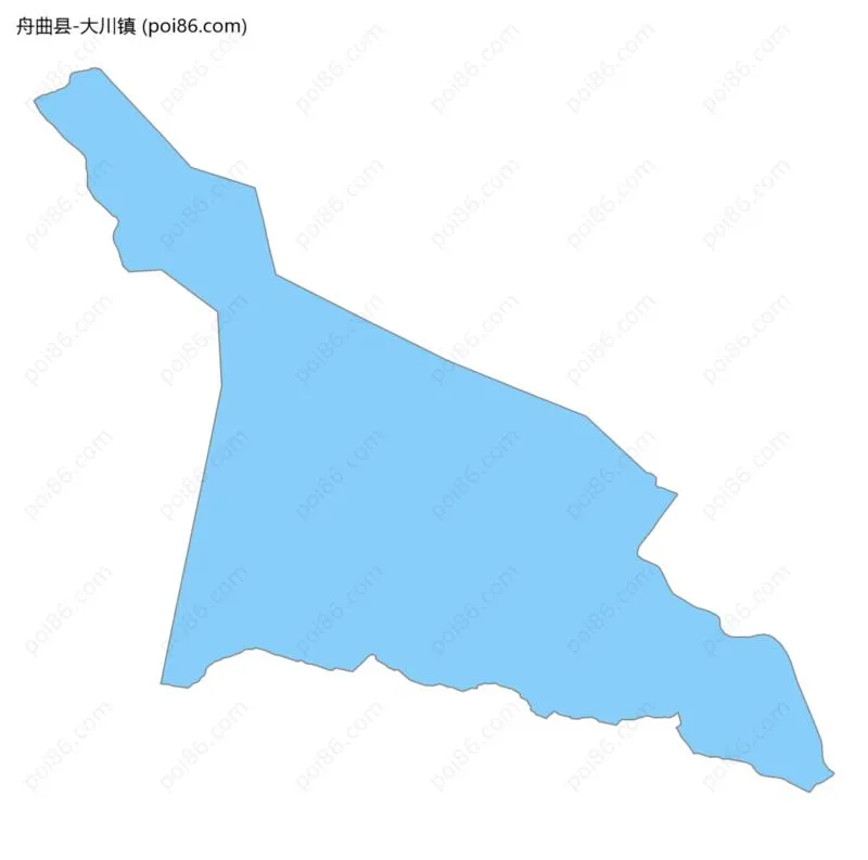 大川镇边界地图
