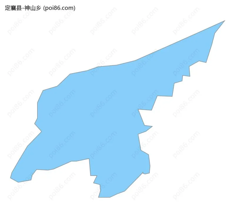 神山乡边界地图