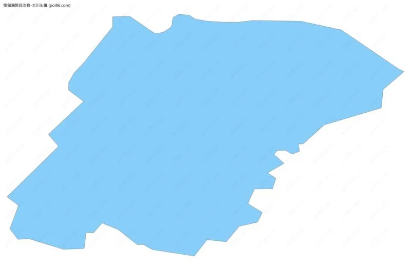 大川头镇边界地图