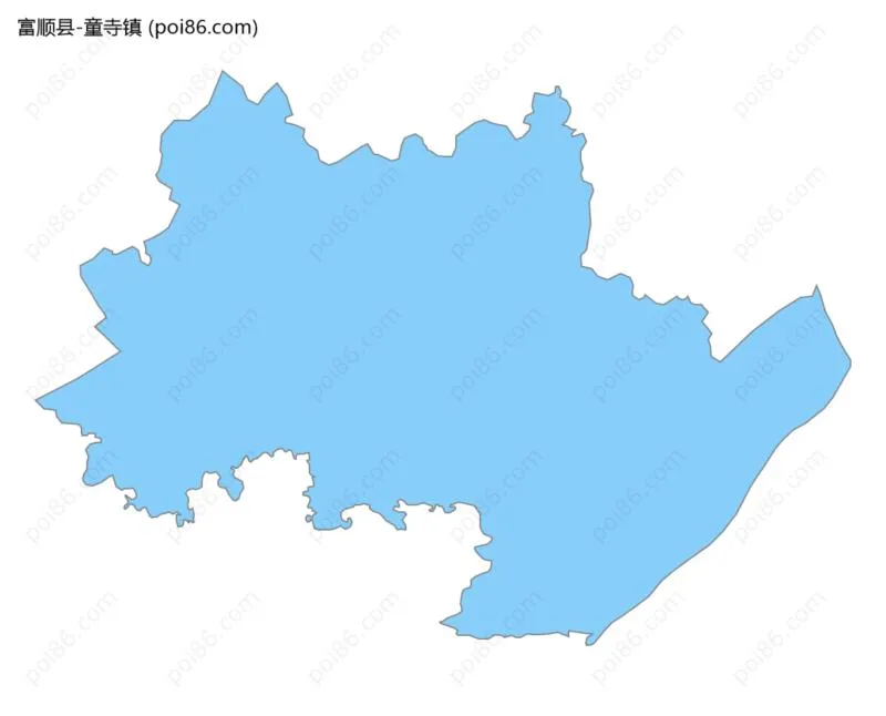 童寺镇边界地图