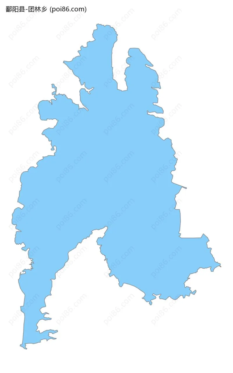 团林乡边界地图