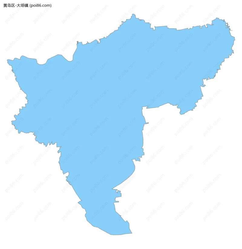 大场镇边界地图