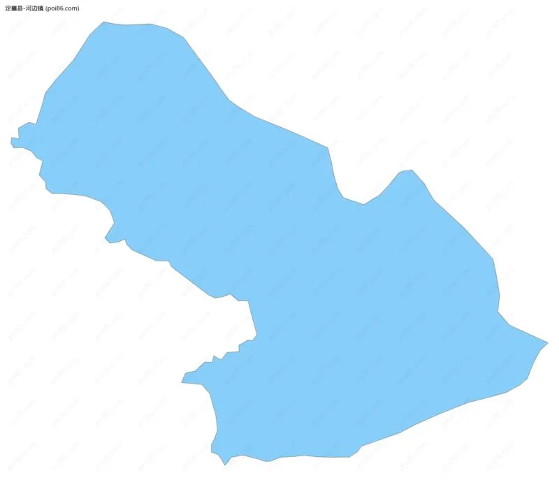 河边镇边界地图