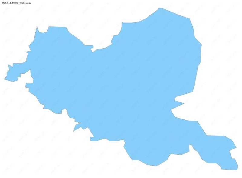 高家会乡边界地图