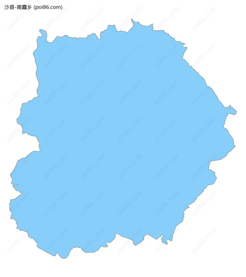 南霞乡边界地图