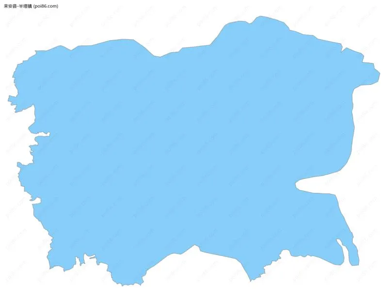 半塔镇边界地图