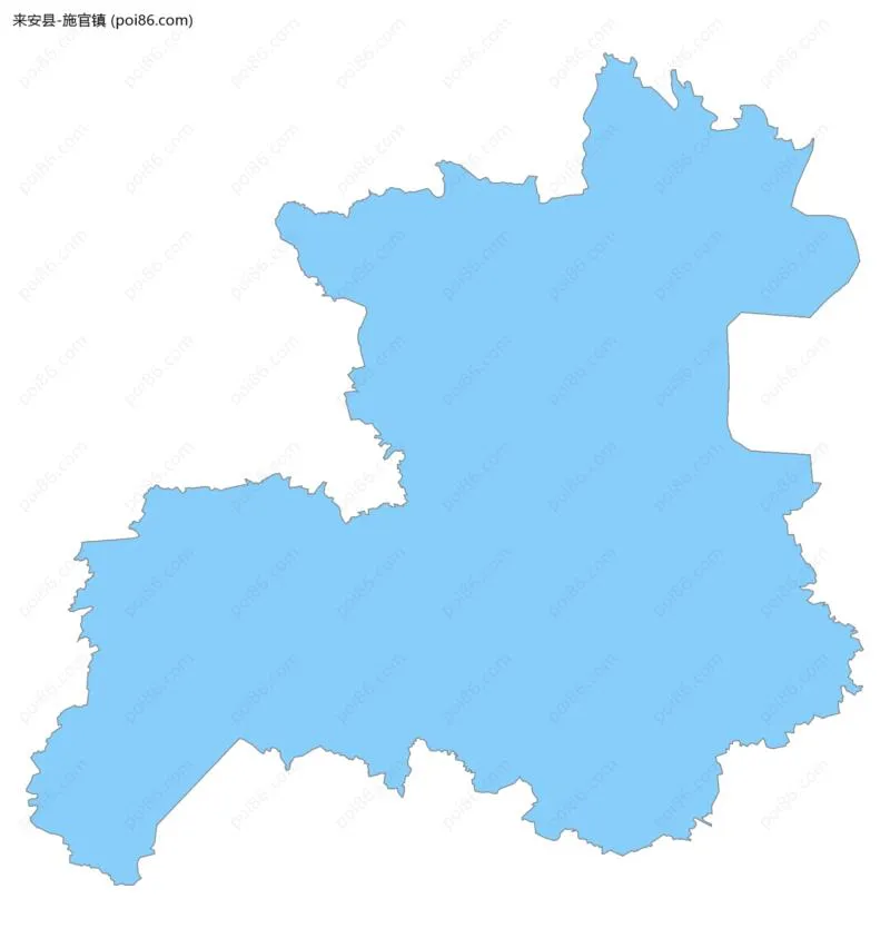 施官镇边界地图