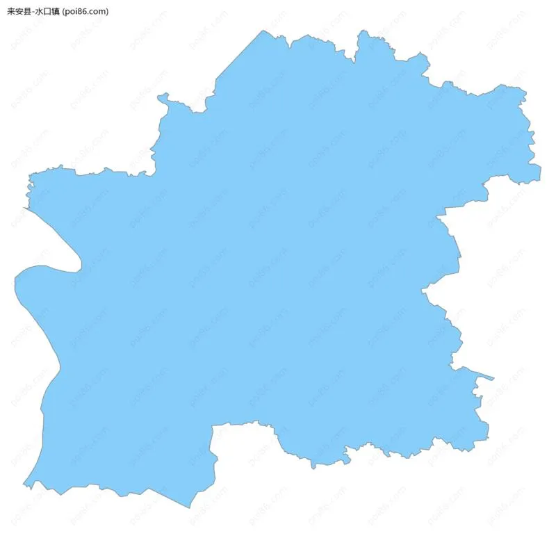 水口镇边界地图