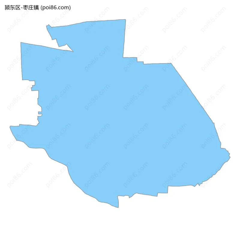 枣庄镇边界地图