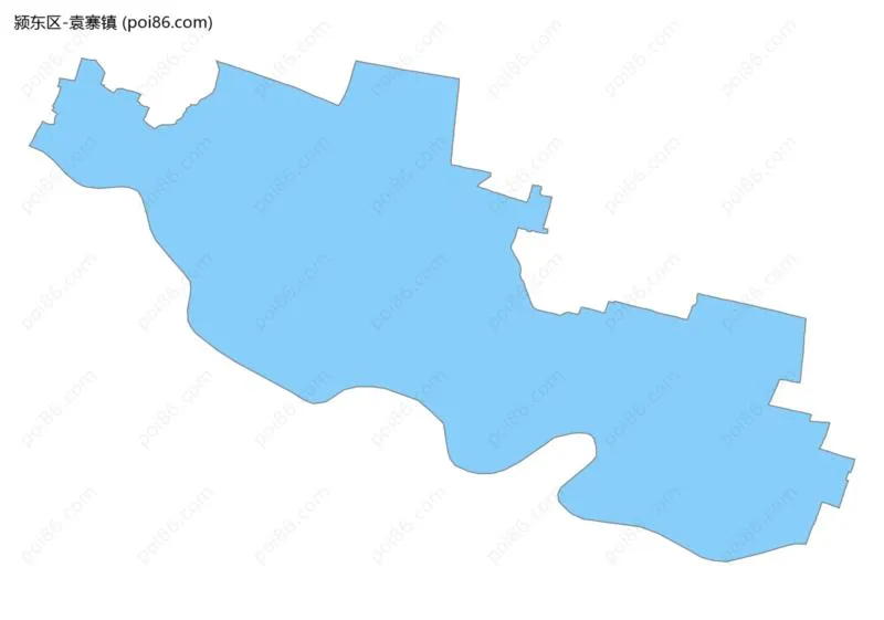 袁寨镇边界地图